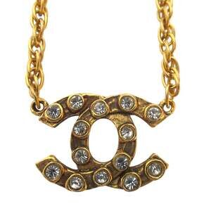 Chanel Cc Logo Chain Pendant Necklace #250217C10B